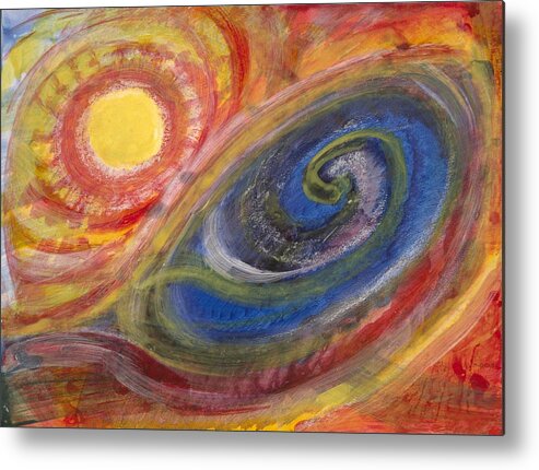 Stockmar Watercolors Metal Print featuring the painting Vortex by Stephen Hawks