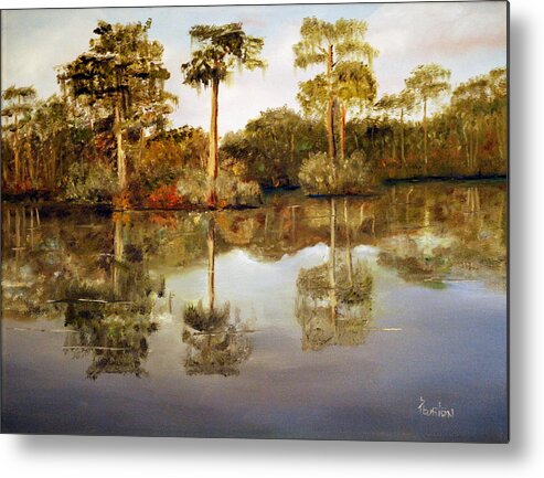 Waccamaw Metal Print featuring the painting Waccamaw River by Phil Burton