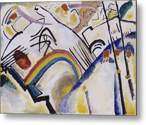 Wassily Kandinsky 1866�1944  Cossacks Cosaques Metal Print featuring the painting Wassily Kandinsky by Cossacks Cosaques