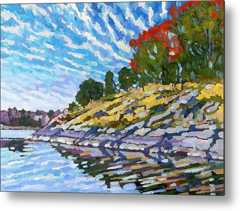 1707 Metal Print featuring the painting West Shore by Phil Chadwick