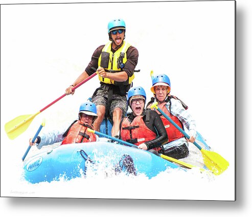 Whitewater Metal Print featuring the photograph Whitewater Faces by Britt Runyon