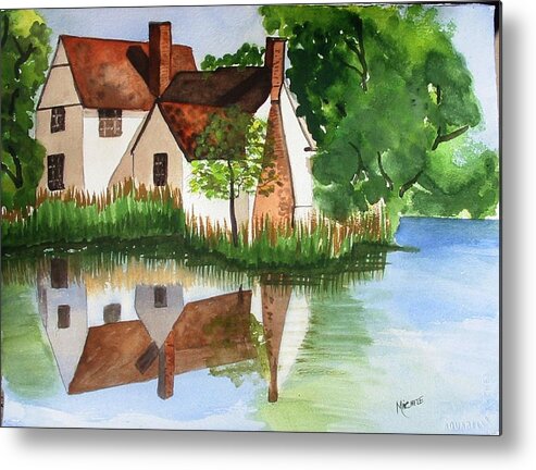 Cottage Metal Print featuring the painting Willy Lotts Cottage by Michele Turney
