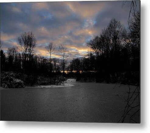 Hovind Metal Print featuring the photograph Winter Sunset by Scott Hovind