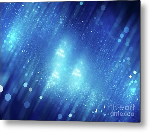 Deep Metal Print featuring the photograph Interstellar Space #1 by Sakkmesterke/science Photo Library