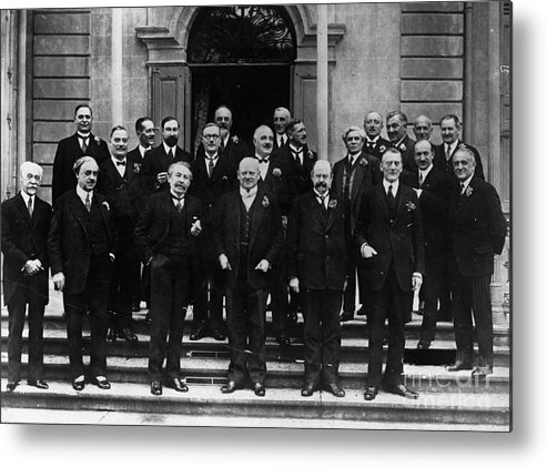 Event Metal Print featuring the photograph Members Of The League Of Nations #1 by Bettmann