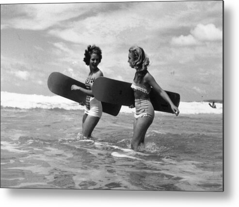 Expertise Metal Print featuring the photograph Surf-rider #1 by John Chillingworth