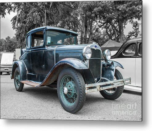 Ford Metal Print featuring the photograph 1930 Ford Model A by Tony Baca