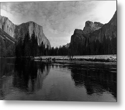 1980-1989 Metal Print featuring the photograph Yosemite National Park In Winter #2 by George Rose