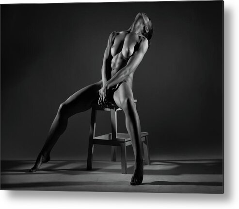 Fine Art Nude Metal Print featuring the photograph Bodyscape #223 by Anton Belovodchenko