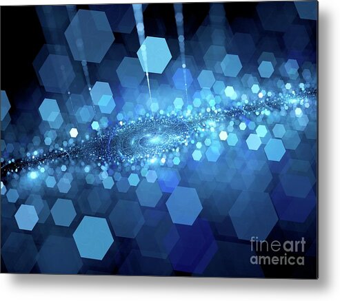 Deep Metal Print featuring the photograph Abstract Illustration #82 by Sakkmesterke/science Photo Library