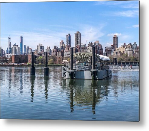 East River Metal Print featuring the photograph Astoria Ferry by Cate Franklyn