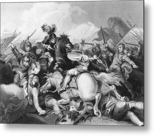 Horse Metal Print featuring the photograph Battle Of Bosworth Field by Hulton Archive