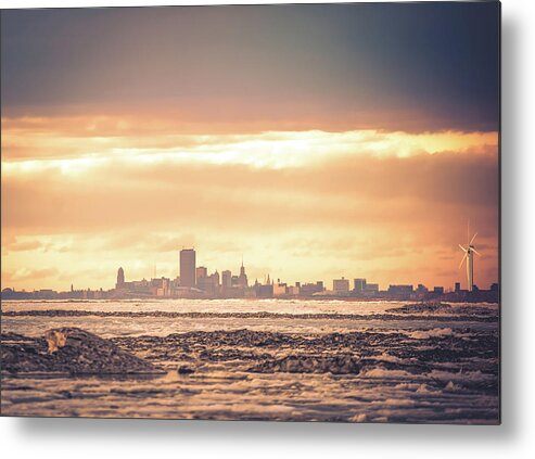 Sunset Metal Print featuring the photograph Buffalo, NY Sunset by Dave Niedbala