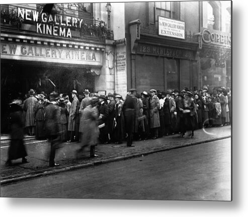 Crowd Metal Print featuring the photograph Cinema Crowd by A. R. Coster