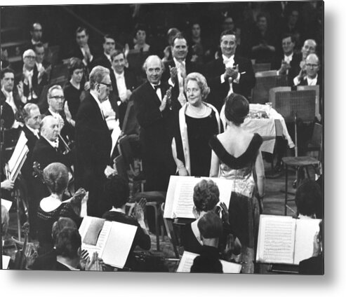 Singer Metal Print featuring the photograph Clapping Musicians by Erich Auerbach