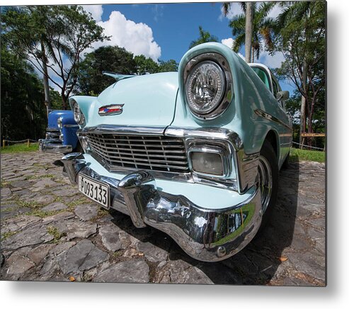 Classic Metal Print featuring the photograph Classic Cuban Chevy by Mark Duehmig