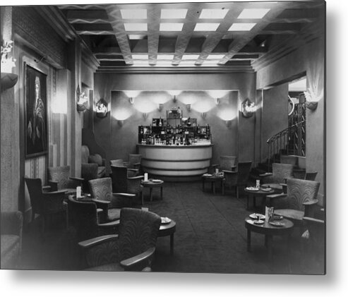1930-1939 Metal Print featuring the photograph Cocktail Bar by Sasha