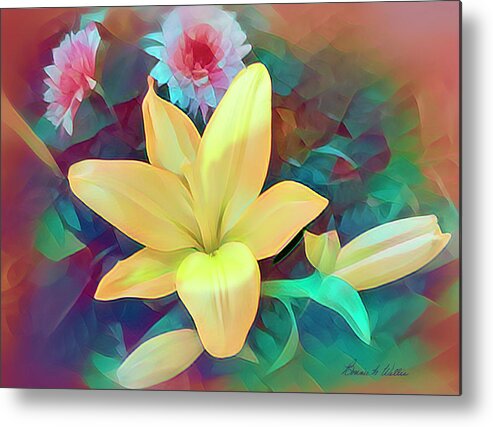 Lily Metal Print featuring the digital art Color it Pretty by Bonnie Willis