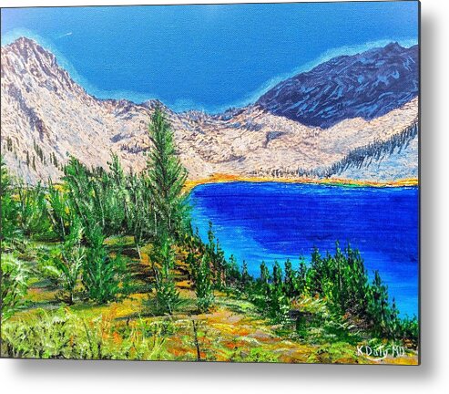 Mountain Metal Print featuring the painting Duck Pass by Kevin Daly