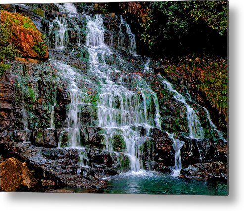 Scenics Metal Print featuring the photograph Elephant Falls Dry Winter, Shillong by Photograph By Narendra N. Acharya