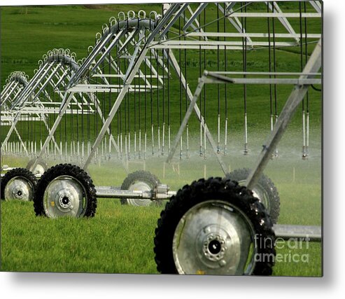 Montana Metal Print featuring the photograph Farm Irrigation by Terri Brewster