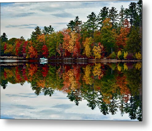 Autumn Metal Print featuring the photograph Grand Finale by Carolyn Mickulas