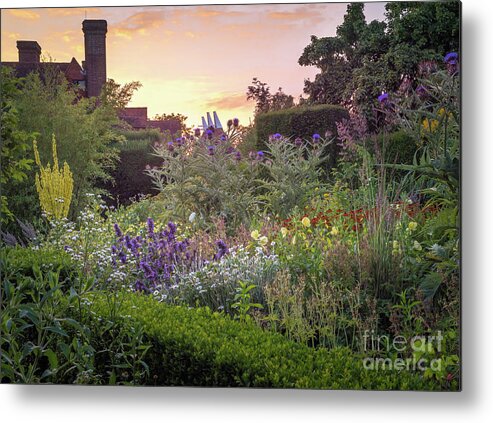 Great Dixter Metal Print featuring the photograph Great Dixter Perennial Border by Perry Rodriguez