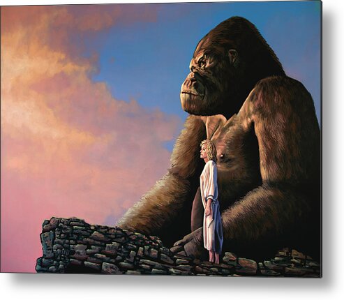 King Kong Metal Print featuring the painting King Kong Painting by Paul Meijering