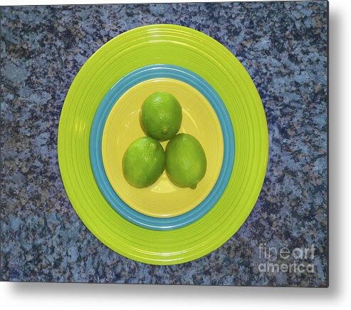 Fruit Metal Print featuring the photograph Limes by Lucyna A M Green