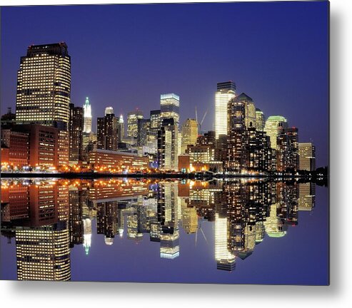 Lower Manhattan Metal Print featuring the photograph Lower Manhattan Skyline by Sean Pavone