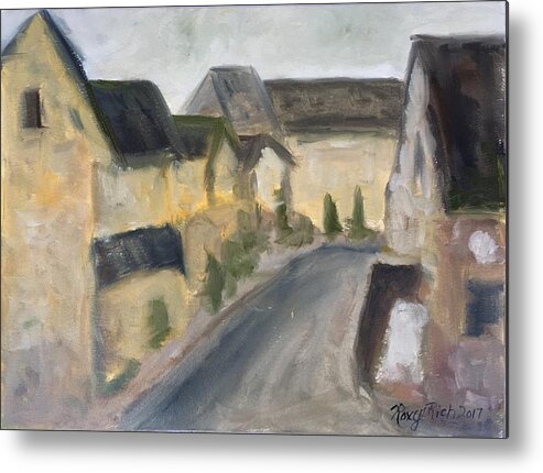 Cotswold Metal Print featuring the painting Lower Slaughter by Roxy Rich