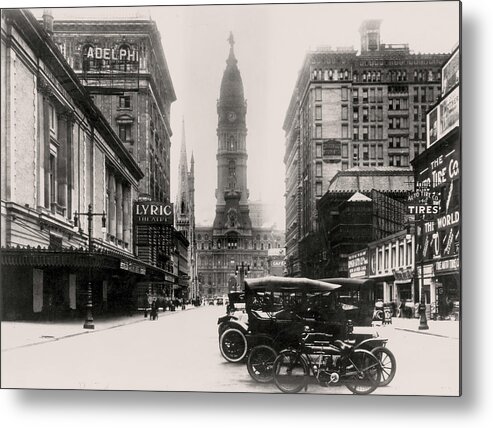  Metal Print featuring the photograph Lyric theatre by Irvin R Glazer