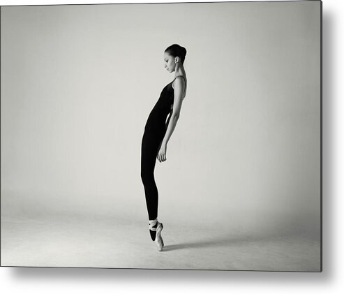 Ballet Dancer Metal Print featuring the photograph Modern Ballet Dancer by Lambada