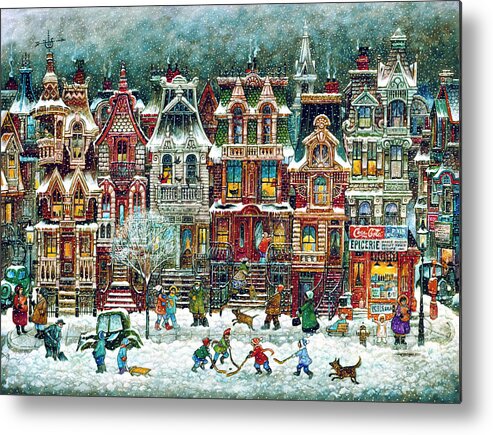 Montreal Winter
Juvenile Metal Print featuring the painting Montreal Winter by Bill Bell