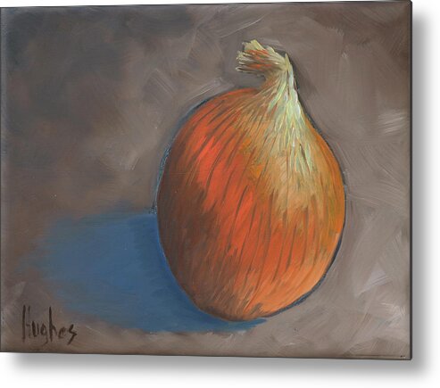 Onion Metal Print featuring the painting Onion by Kevin Hughes