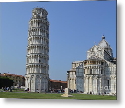 Pisa Metal Print featuring the photograph Pisa Tower, Cathedral, Square of Miracles by Aicy Karbstein
