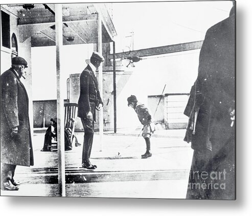 Child Metal Print featuring the photograph Playground Deck On The Titanic by Bettmann