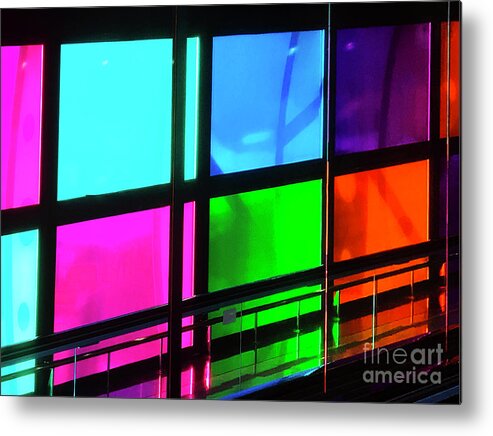 Abstract Metal Print featuring the photograph Polychrome Passageway by Rick Locke - Out of the Corner of My Eye