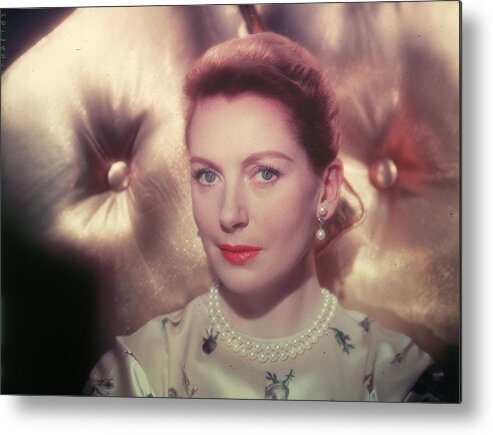 People Metal Print featuring the photograph Portrait Of Actor Deborah Kerr by Hulton Archive