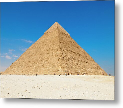 In A Row Metal Print featuring the photograph Pyramids Of Giza by Holgs