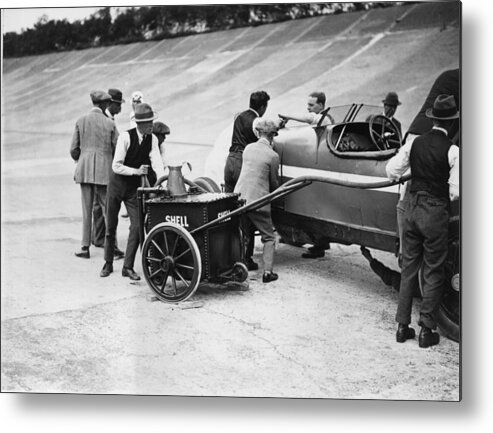 England Metal Print featuring the photograph Refuelling Stop by Topical Press Agency