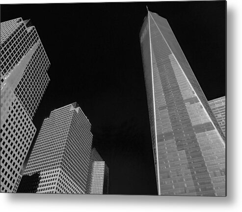 New York
City
Usa Metal Print featuring the photograph Skyscrapers by Fernando Abreu