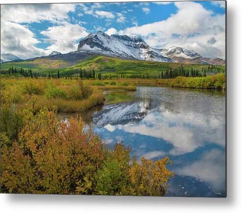 00575351 Metal Print featuring the photograph Sofa Mountain, Waterton Lakes by Tim Fitzharris