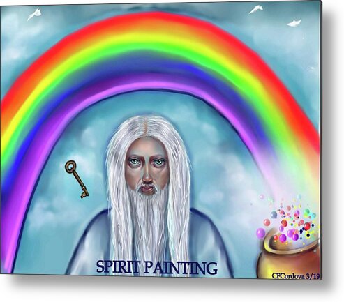 Spirit Metal Print featuring the digital art Spirit Painting by Carmen Cordova