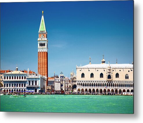 Water's Edge Metal Print featuring the photograph Venice by Spooh