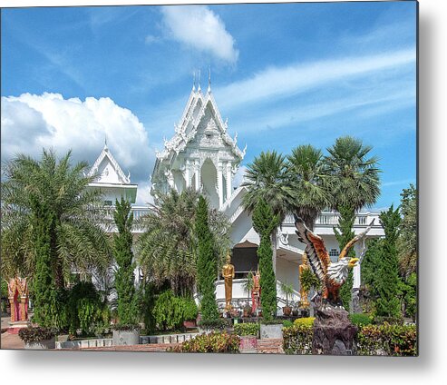 Scenic Metal Print featuring the photograph Wat Tham Khuha Sawan Phra Ubosot DTHU0923 by Gerry Gantt