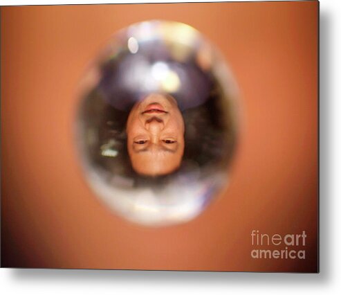 Surface Tension Metal Print featuring the photograph Weightless Water by Nasa/science Photo Library
