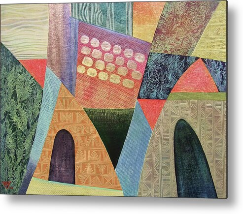 Abstract Metal Print featuring the painting A Beautiful Way In #1 by Jennifer Baird