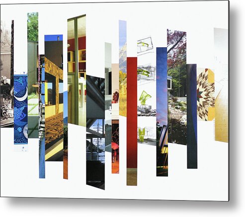 Collage Metal Print featuring the photograph Crosscut#119 by Robert Glover