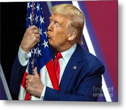 Donald Metal Print featuring the photograph Donald Trump by Action